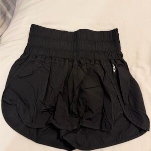 Free People Black Athletic Shorts